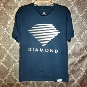 2/$20 Men's Black Short Sleeve Tee Diamond medium NWOT